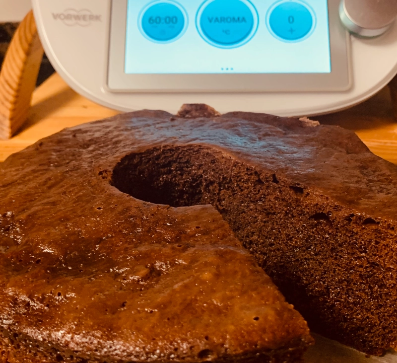 BIZCOCHO DE CACAO AL VAPOR CON THERMOMIX