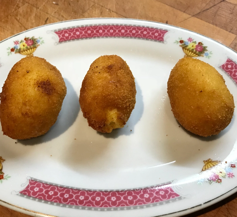 Croquetas de setas (amanitas cesáreas)