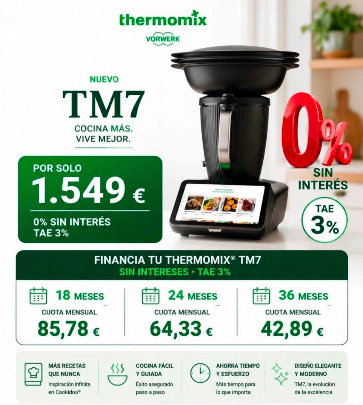 THERMOMIX AL 0% DE INTERESES
