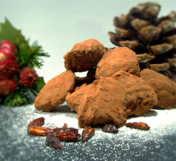 Trufas de Chocolate con Curry y Chile con Thermomix®