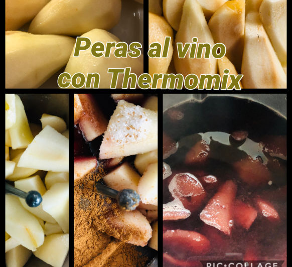 Peras al vino con Thermomix®