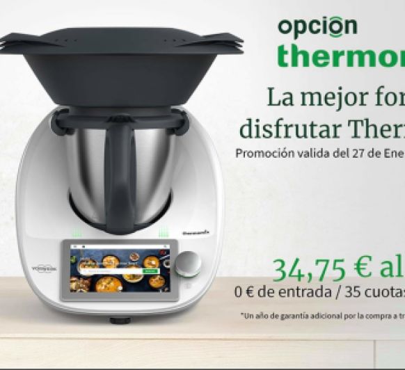 Opción Thermomix® sin entrada y 3 años garantía
