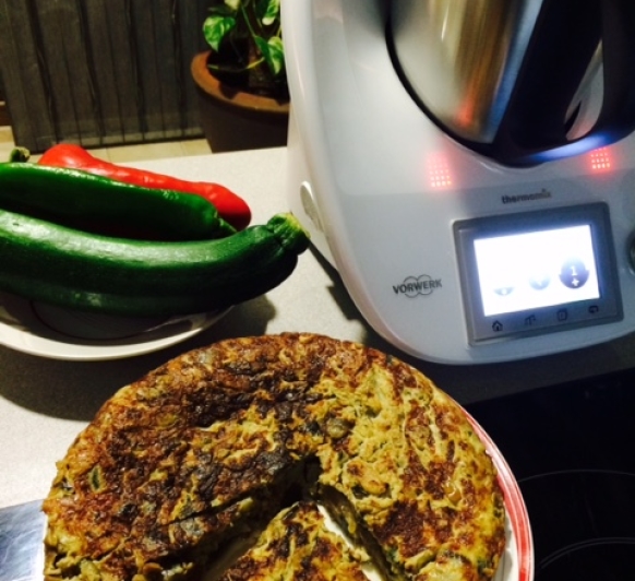 TORTILLA DE CALABACINES Y BERENJENAS
