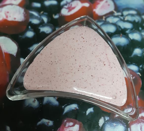 Espuma rápida de frutos rojos
