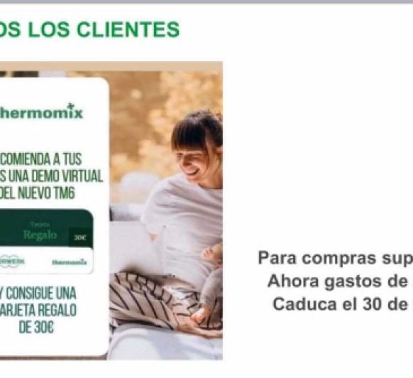 Consigue tu cheque regalo de 30€ para la tienda online de Thermomix® .